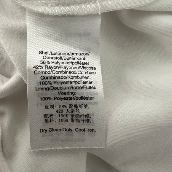 Donna Karan New York Asymmetrical Hem White Dress Size 10 - Picture 10 of 10